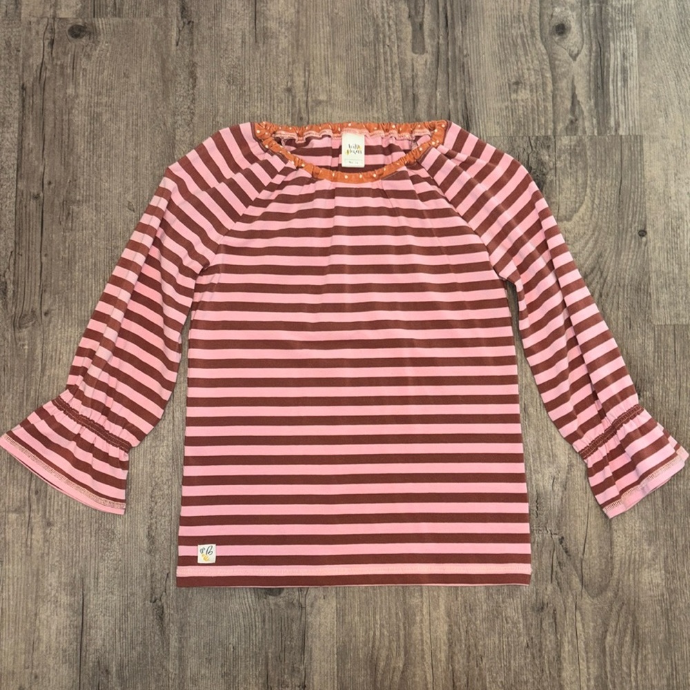 Wildflowers Striped Long Sleeve Top